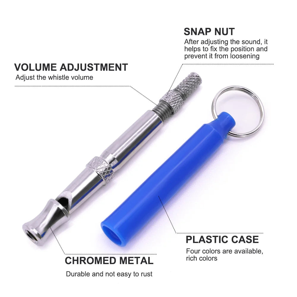 Adjustable High-Frequency Dog Training Whistle – Supersonic Bark Control - Happy Tail Center