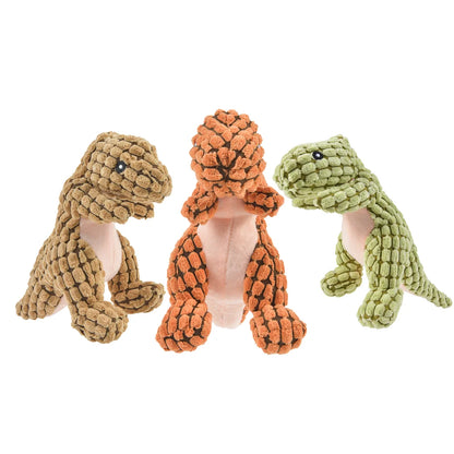 Interactive Plush Dinosaur Toy - Chew and Play Pet Supplies for Cats and Small Dogs - Happy Tail Center (View 3)