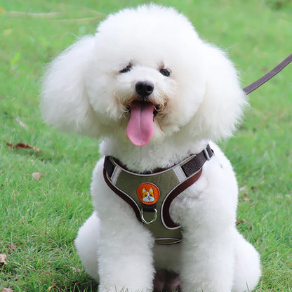 Adjustable Harness Leash Set for Small & Medium Dogs - Reflective Vest for Pet Walking - View 12 - Happy Tail Center