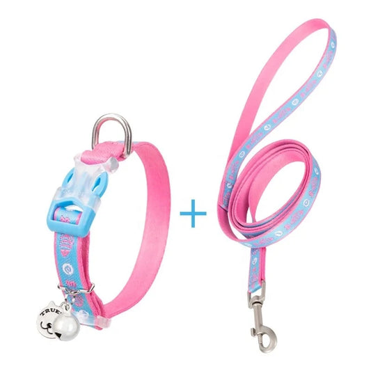 Escape-Proof Cat Collar and Leash Set – Adjustable H-Shaped Design - Happy Tail Center