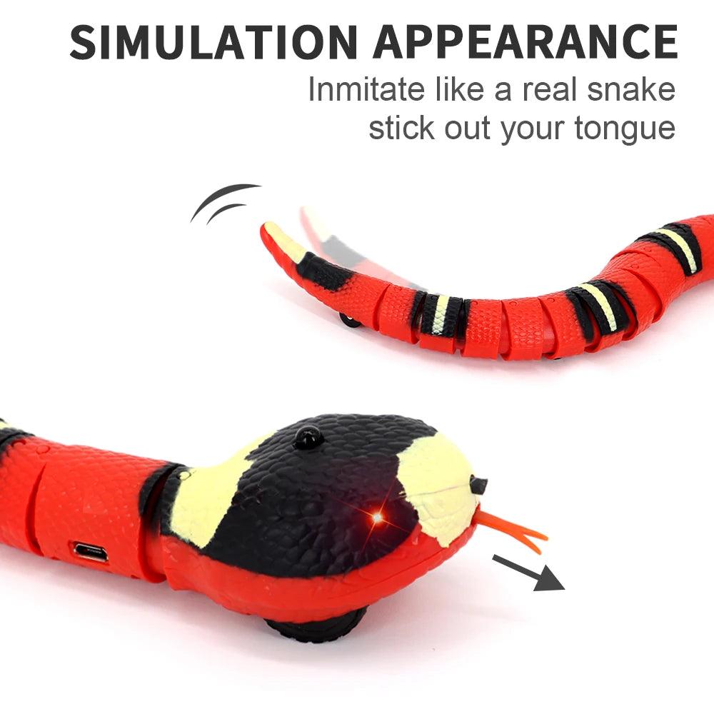 Electronic Cat Toy Smart Sensing Snake | Interactive 3D Snake Kitten Catcher Scratching Toy - Happy Tail Center