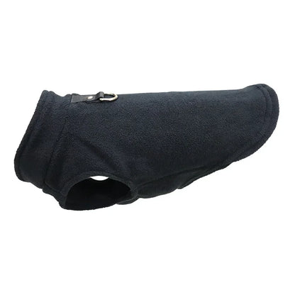 Warm Fleece Pet Jacket with D-Ring - Small Dog and Cat Vest - View 11 - Happy Tail Center