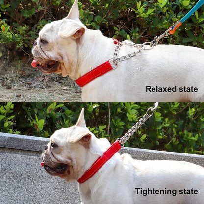 Reflective Adjustable Stainless Steel Choke Collar - Training Collar for Dogs - Happy Tail Center (View 5)