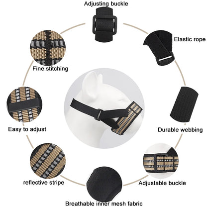 Reflective Adjustable Dog Muzzle - Anti-Biting and Barking Solution - Happy Tail Center (View 4)