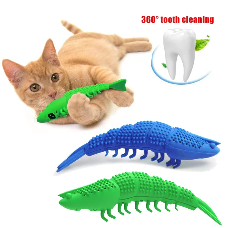 Interactive Catnip Toy for Cats with 360-Degree Teeth Cleaning