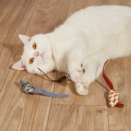 Funny Plush Cat Toy - Interactive Mouse for Kitten Play and Training - Happy Tail Center (View 6)