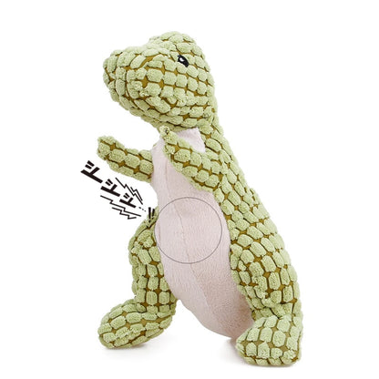 Cute Animal-Shaped Squeaky Plush Dog Toys - Bite-Resistant Corduroy for All Dogs - View 2 - Happy Tail Center