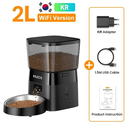 2L Smart WiFi Automatic Pet Feeder with App Portion Control - View 10 - Happy Tail Center