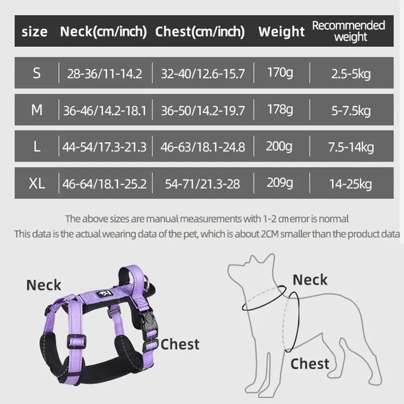 New Reflective Pet Dog Harness – Comfort and Safety for Your Furry Friend! - Happy Tail Center