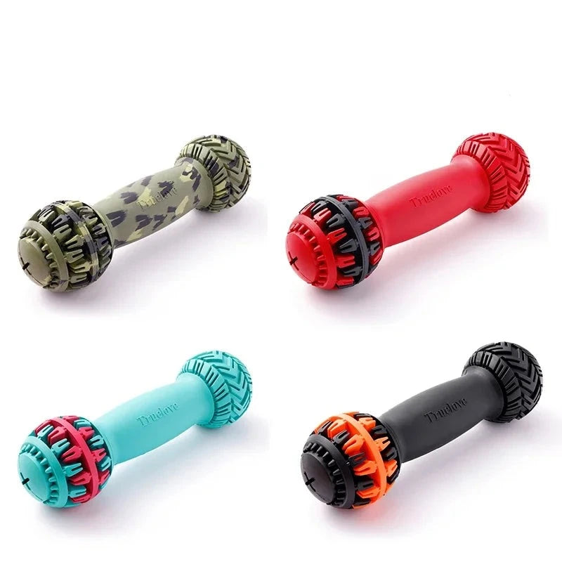 Super Durable Leak-Proof Dumbbell Treat Dispenser: Enhance Your Pet's Playtime! - Happy Tail Center