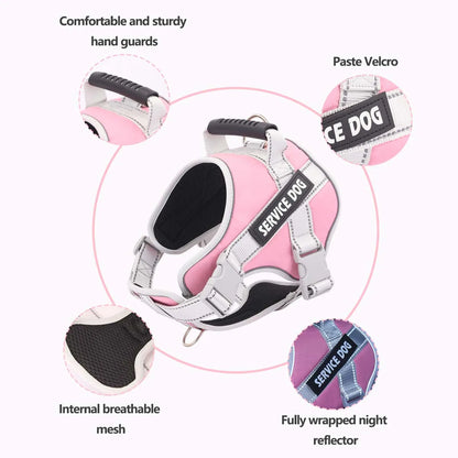 Reflective Letter Graphic Pet Harness for Dogs - Outdoor Safety - Happy Tail Center (View 5)