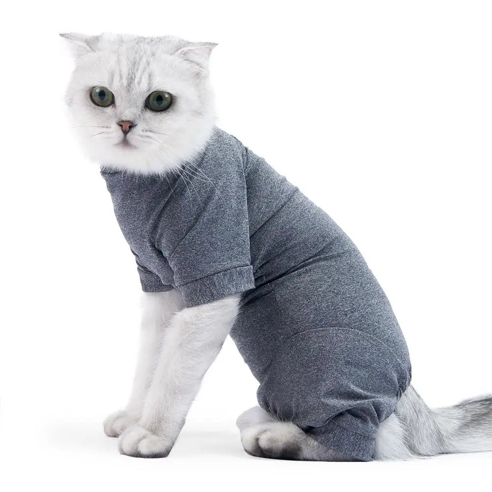 Pet Recovery Suit for Cats - Post-Surgery Care Bodysuit