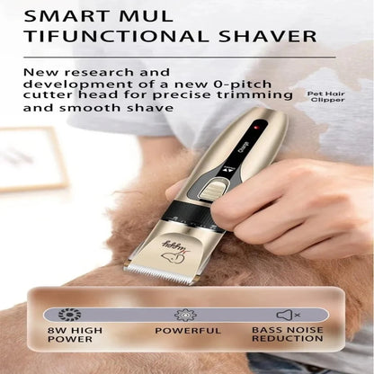 Cordless Dog Clippers - Rechargeable Pet Hair Grooming Trimmer Set - Happy Tail Center