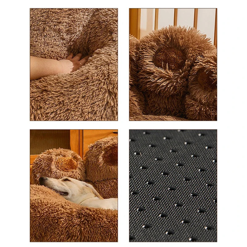 Washable Plush Warm Pet Dog Sofa Bed for Small & Large Dogs - Cozy Kennel Mat - Happy Tail Center