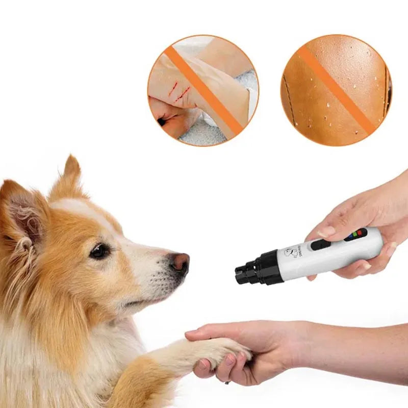 Painless Electric Dog Nail Grinder & USB Charging Trimmer