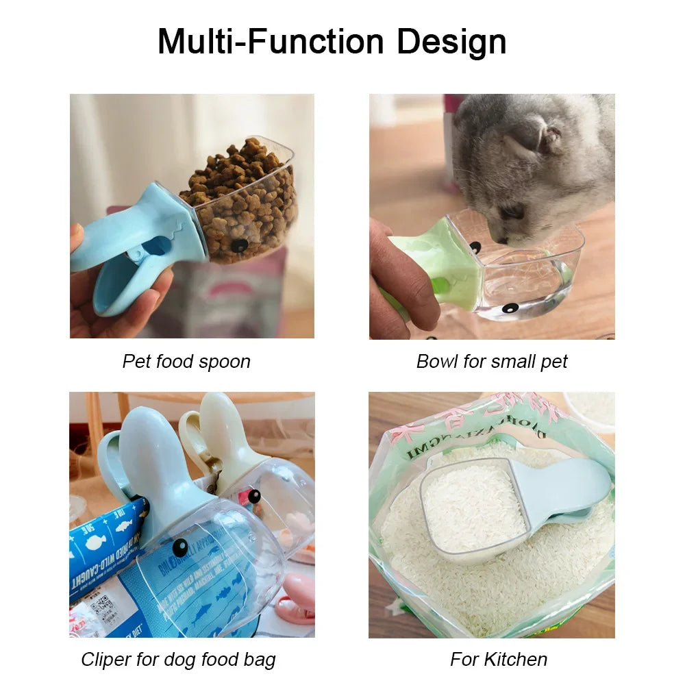 Multi-Function Pet Food Spoon and Bowl