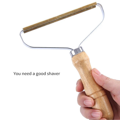 Double-Sided Pet Hair Remover Brush - Portable Lint and Fabric Shaver