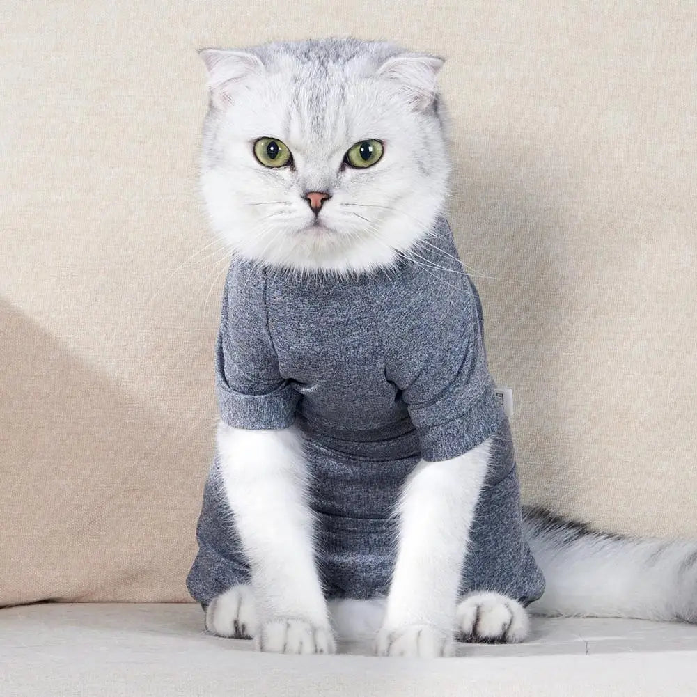 Pet Recovery Suit for Cats - Post-Surgery Care Bodysuit