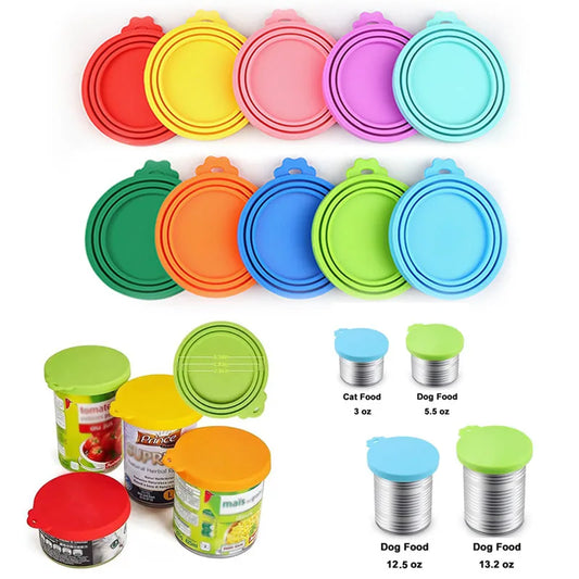 Silicone Pet Can Lid - Portable and Health-Conscious Storage Solution for Pets