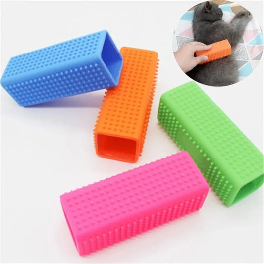 Silicone Dog Hair Remover Brush - Multi-Surface Cleaner for Pet Hair