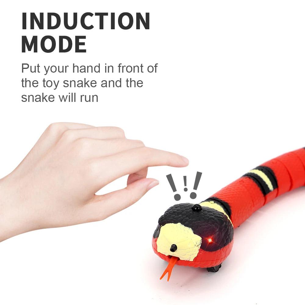 Electronic Cat Toy Smart Sensing Snake | Interactive 3D Snake Kitten Catcher Scratching Toy - Happy Tail Center