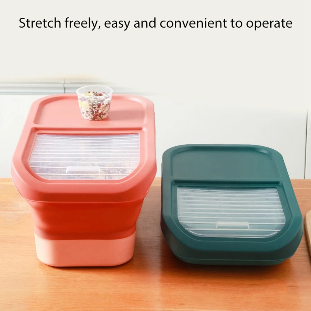 Airtight Collapsible Pet Food Storage Container - 13/33LB Capacity