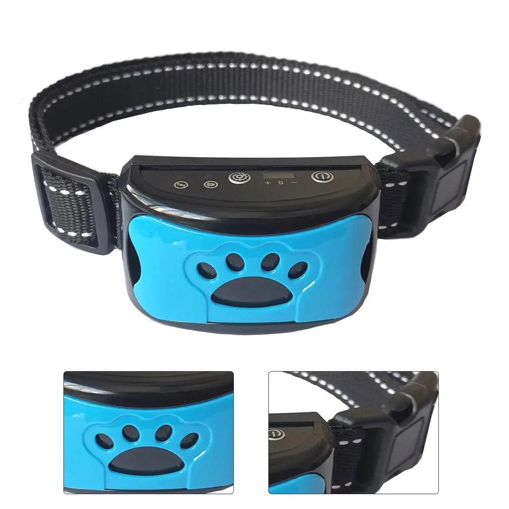 USB Rechargeable Ultrasonic Anti-Bark Dog Training Collar