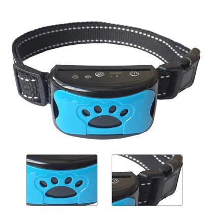 USB Rechargeable Ultrasonic Anti-Bark Dog Training Collar - Happy Tail Center (View 2)