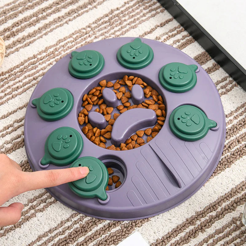 Interactive Slow Feeder Puzzle Bowl for Dogs and Cats