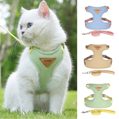 Stylish Cat and Dog Harness with Leash Set: Comfort and Style Combined - Happy Tail Center (View 8)