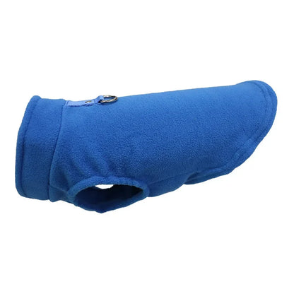 Warm Fleece Pet Jacket with D-Ring - Small Dog and Cat Vest - View 13 - Happy Tail Center