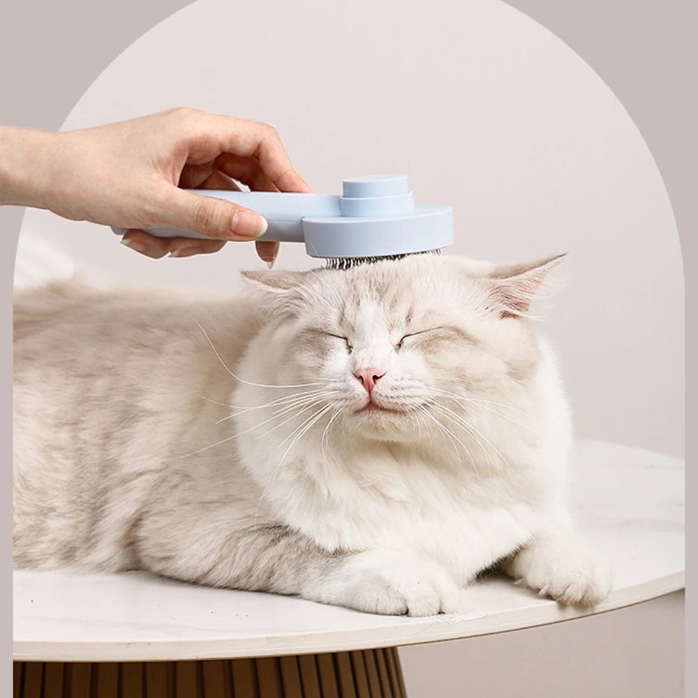 FurEase Self-Cleaning Pet Brush | Grooming Tool for Dogs & Cats - Happy Tail Center