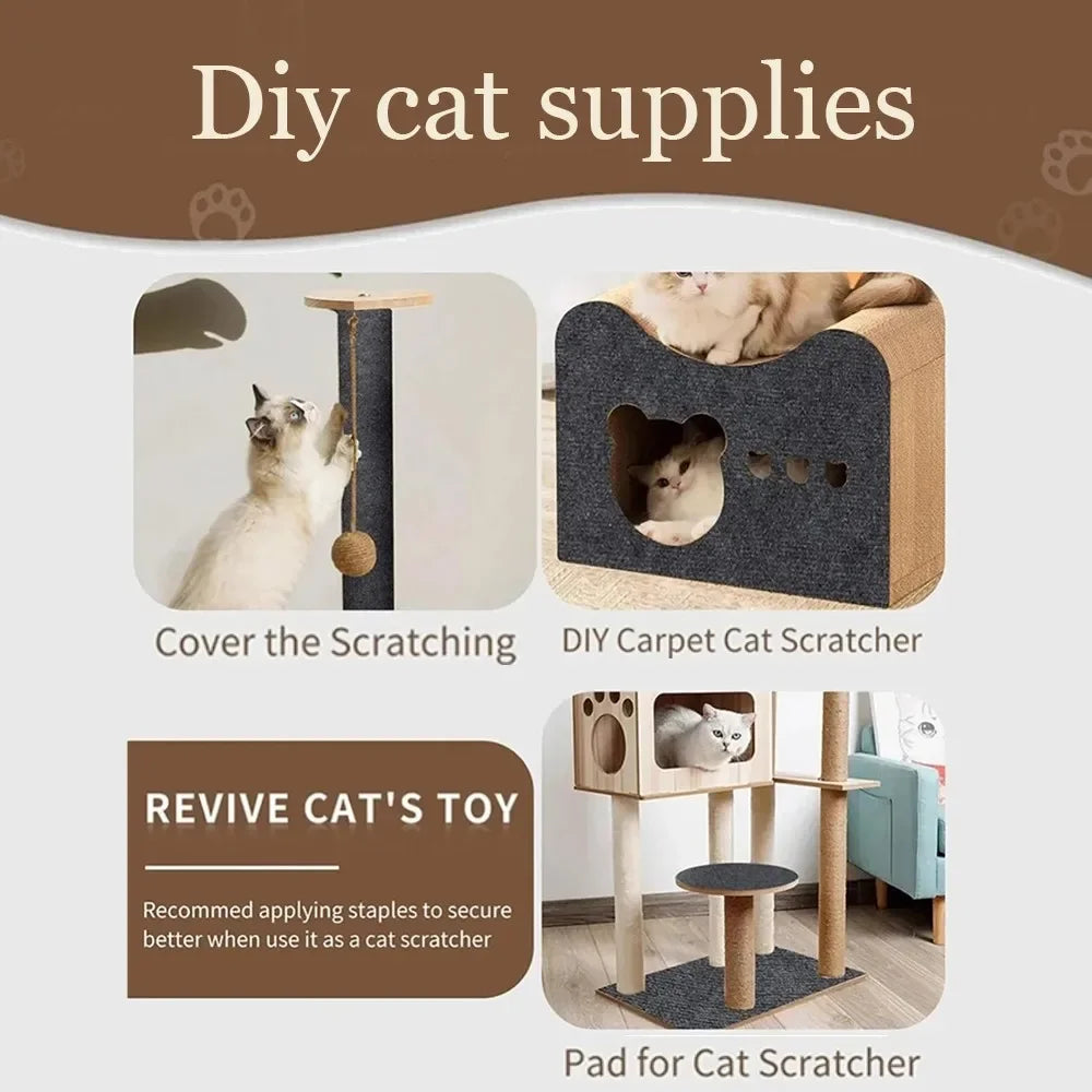 Cat Scratching Board & Sofa Protector - Self-Adhesive Carpet Pad