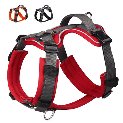 No Pull Reflective Dog Harness - Vest with Control Handle for All Dogs - Happy Tail Center