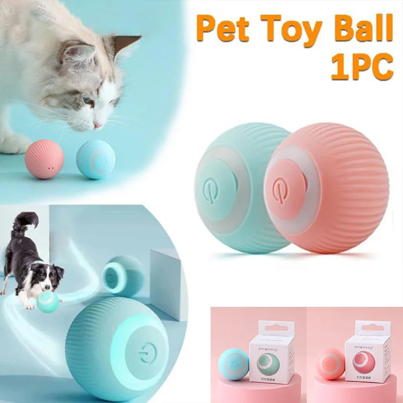 Automatic Rolling Cat Toy | Smart Electric Self-Propelled Interactive Kitten Ball