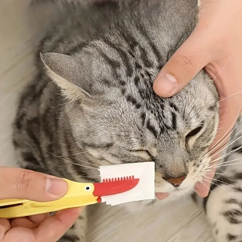 Soft Silicone Tear Stain Brush for Cats and Dogs