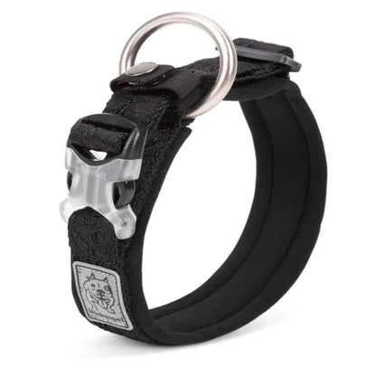 Adjustable Padded Pet Dog Collar: Comfort, Ventilation, and Personalized - Happy Tail Center
