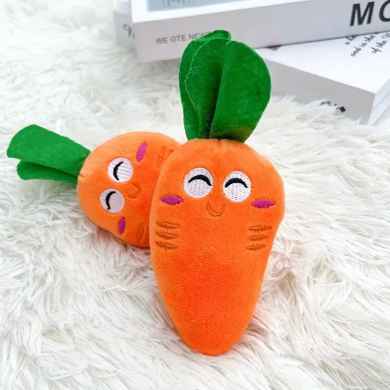 Interactive Carrot Plush Toy for Dogs - Entertaining and Cute Pet Supplies