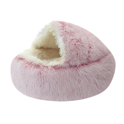 PlushDream Round Cat Bed - Ultra-Soft Plush Cushion for Dogs & Cats - View 5 - Happy Tail Center