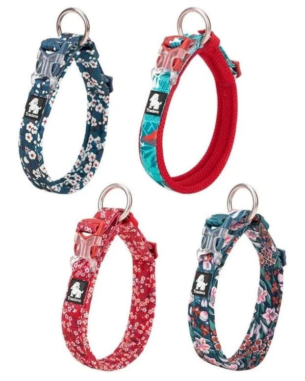 Floral Pet Collar with Best Padded Comfort Cushion – Ideal for Small, Medium, and Large Dogs! - Happy Tail Center