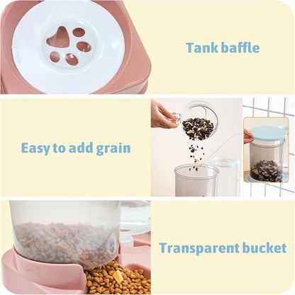 2-in-1 Whisker-Friendly Tilted Gravity Cat Feeder & Water Station - Happy Tail Center (View 6)