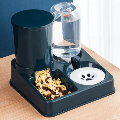 2-in-1 Whisker-Friendly Tilted Gravity Cat Feeder & Water Station - View 8 - Happy Tail Center