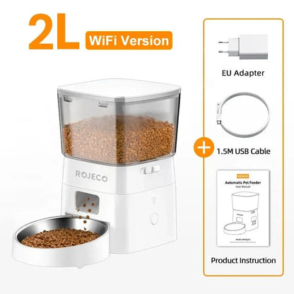 2L Smart WiFi Automatic Pet Feeder with App Portion Control - View 9 - Happy Tail Center