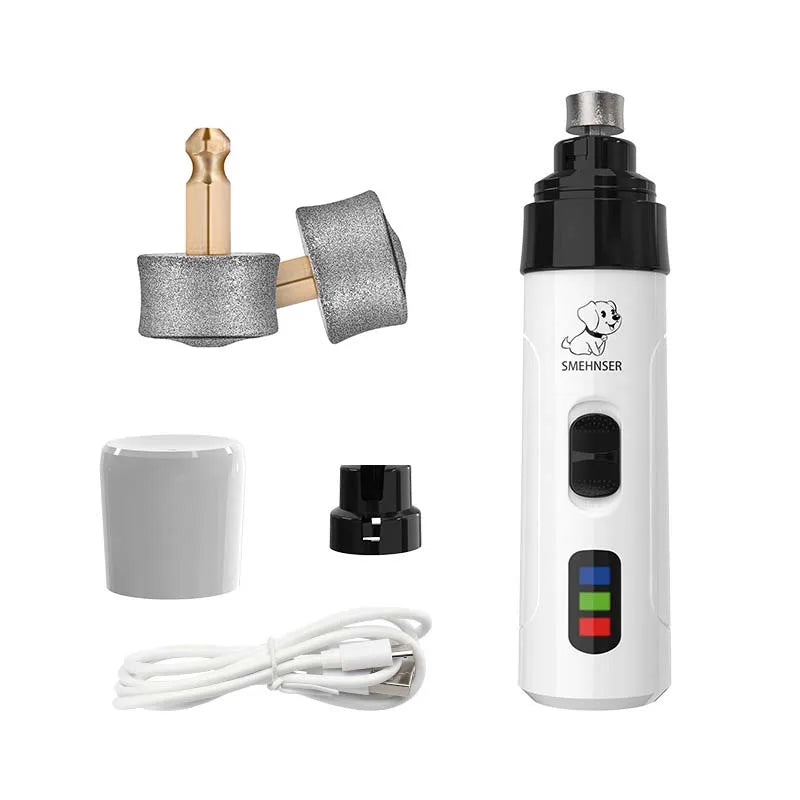 Painless Electric Dog Nail Grinder & USB Charging Trimmer