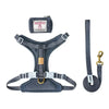 Adjustable No-Pull Pet Harness and Leash Set in Harris Tweed Fabric