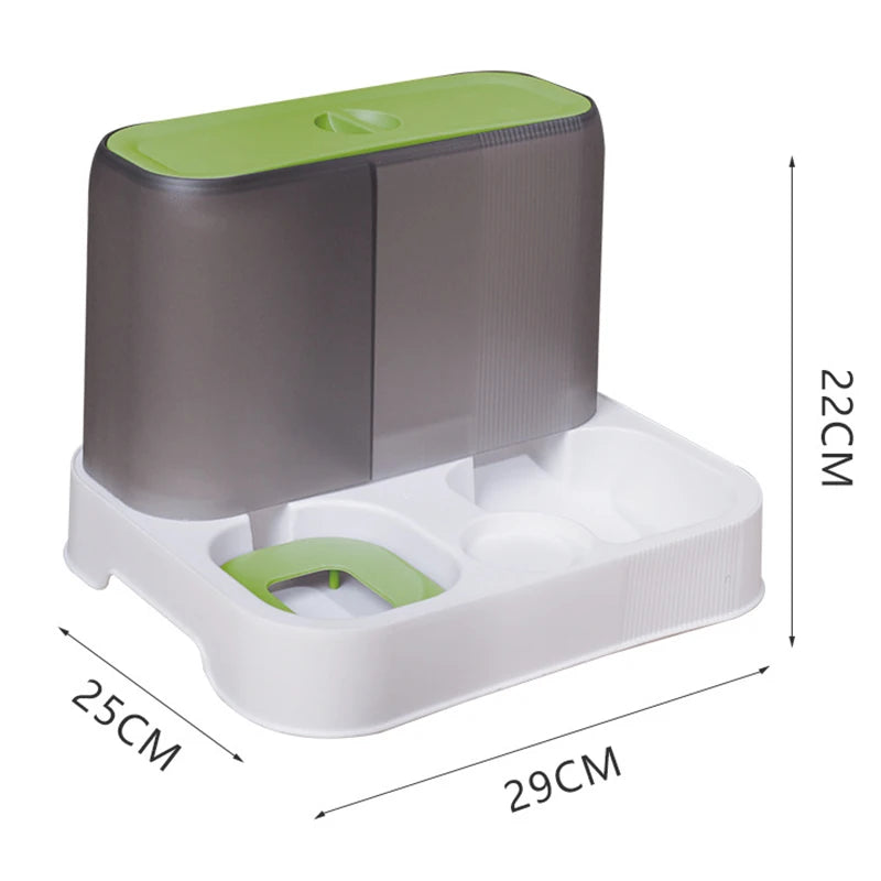 Automatic Pet Feeder Water Food Dispenser | Convenient Feeding and Hydration Solution - Happy Tail Center