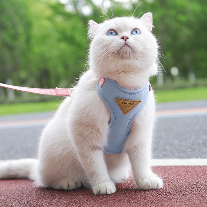Stylish Cat and Dog Harness with Leash Set: Comfort and Style Combined - Happy Tail Center (View 3)