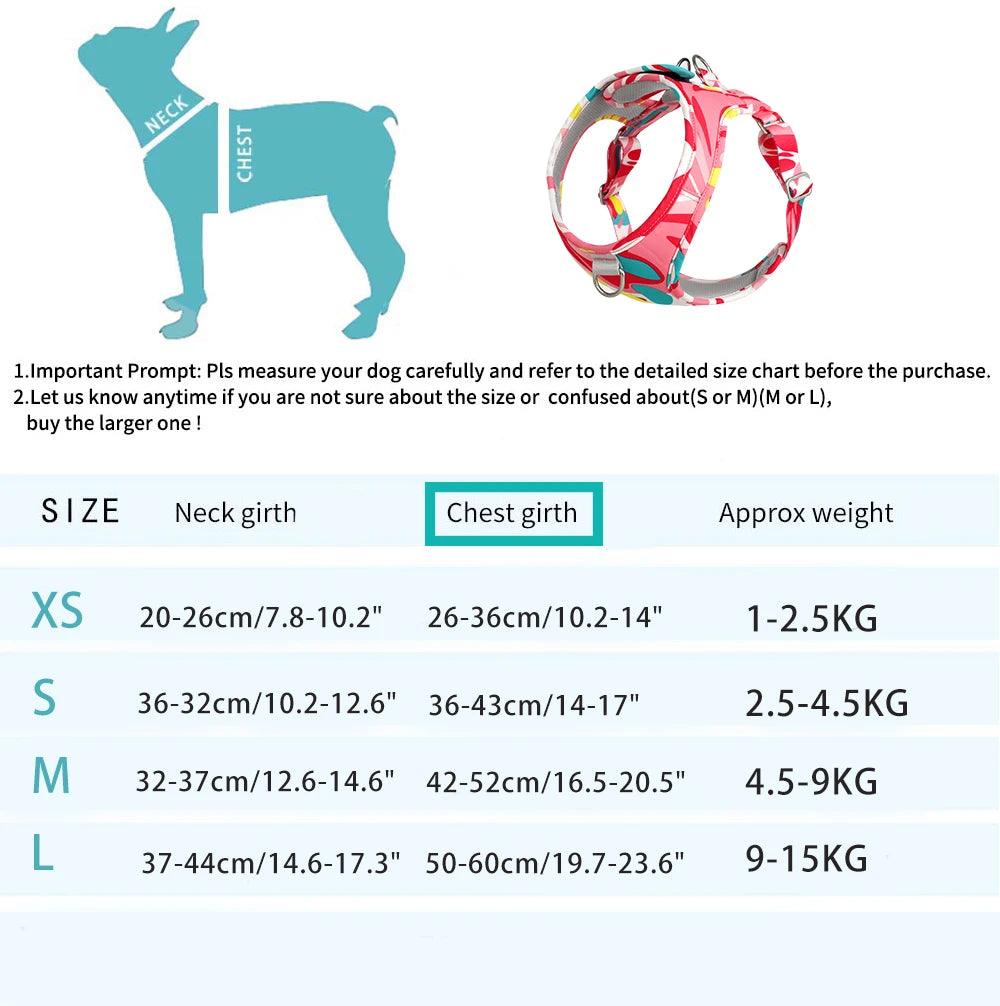 Dog & Cat Harness Adjustable Vest | Walk Your Pet in Comfort and Style - Happy Tail Center