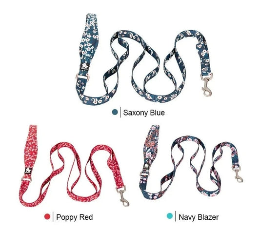 Floral Pet Leash with Padded Handle - Traffic Control for Dogs and Cats