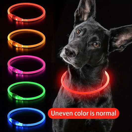 LED Anti-Lost Light-Up Dog Collar for Dogs and Puppies